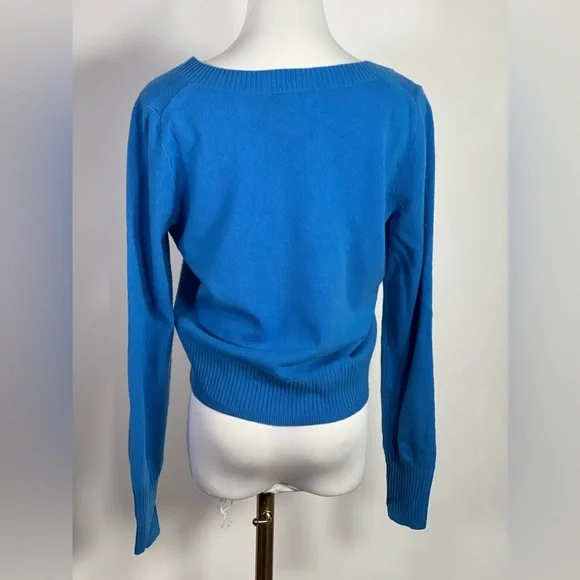 NEW J Crew Cashmere shrunken V-neck sweater - Picture 4 of 9